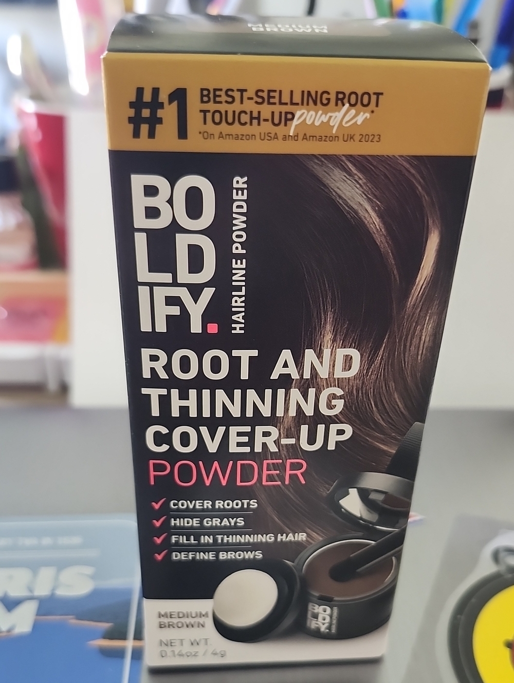 Brand New, Never Opened.Boldify Root and Thinning Cover-Up Powder — Medium Brown